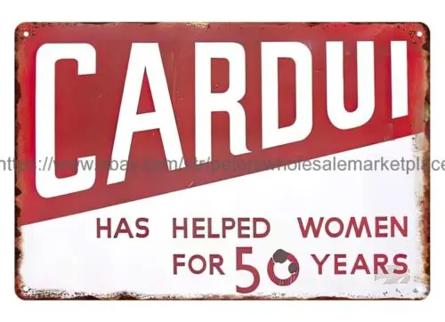 Cardui помог женщинам в течение 50 лет, металлический жестяной знак, аксессуары для квартиры