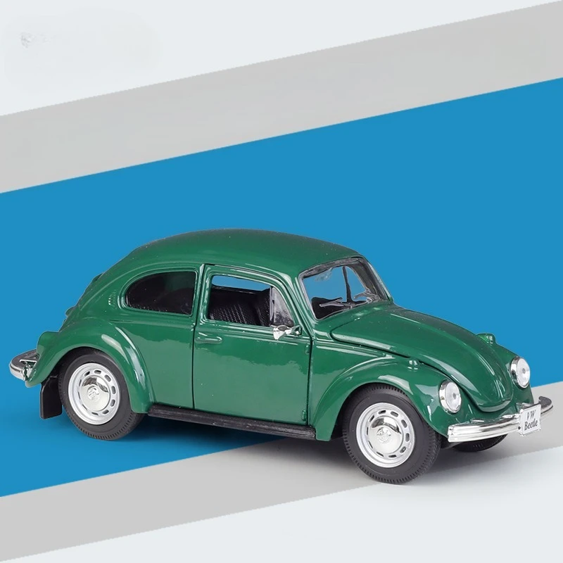 

Merck Figure 1:24 Volkswagen Classic Beetle Simulation Alloy Car Model Finished Classic Car Gift Ornament