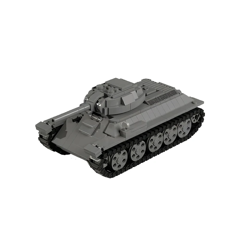 T-34/76 Medium Tank Model MOC Building Bricks War Equipment Modular Technology Gifts Holiday Assemble Children Toys Suit