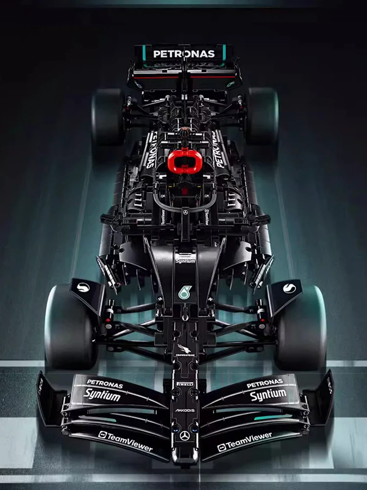 

China Building Blocks 8282 Mercedes Benz F1 Racing Technology Machinery Group Building Blocks 2001 Particle Assembly Giant Toy