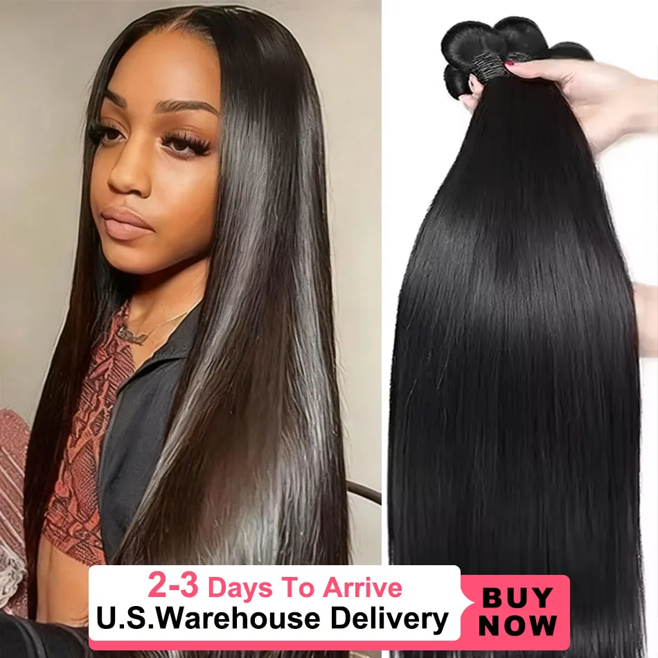 

Натуральные прямые волосы 16A, 40-50 дюймов, 100% необработанные, 3, 4, 5 прядей, бразильские, для наращивания