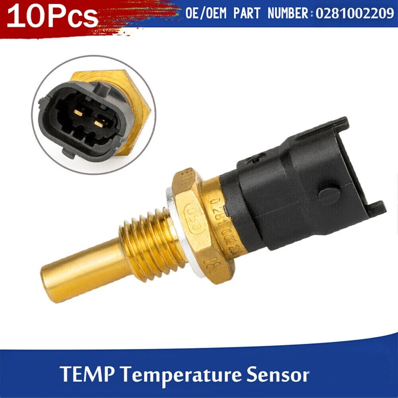 10Pcs Temperature TEMP Sensor Switch For Polaris Ranger 500 570 700 800 900 0281002209 0280130093 0280130094 4010644 Replacement