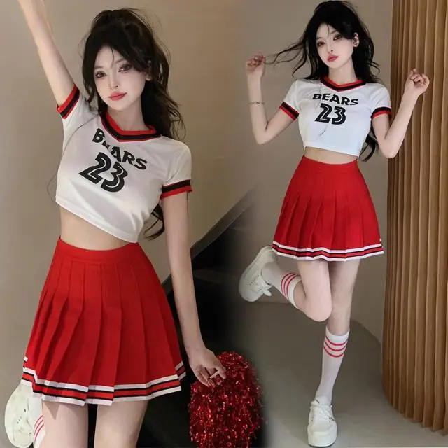 Cheerleading Costume Women's Team Football Baby Cheerleading Singing Performance Costume Dance Bodybuilding Suit