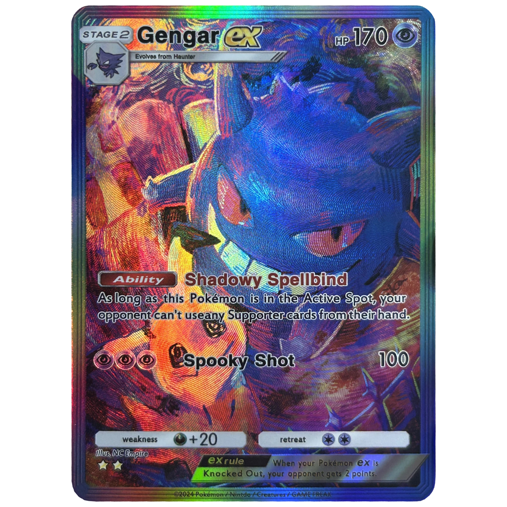 2개/세트 DIY PTCG 로켓 팀 제시 제임스 굴절 플래시 카드 겐가 우브레온 클래식 게임 애니메이션 컬렉션 카드 선물 장난감