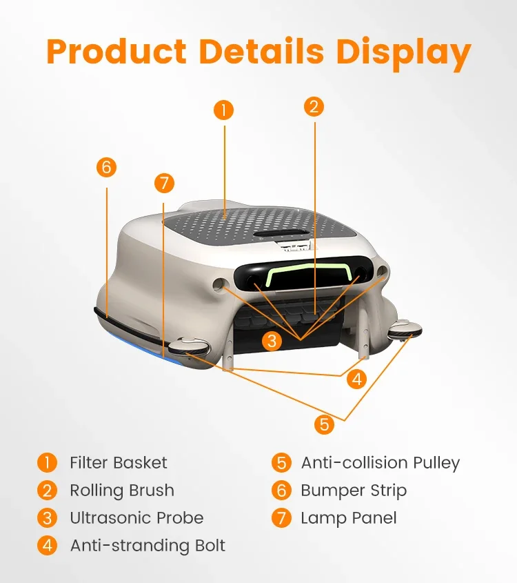 Surface Swimming Pool Cleaning Robot Vacuum Cleaner Floating Swimming Pool Cleaning Equipment Skimmer