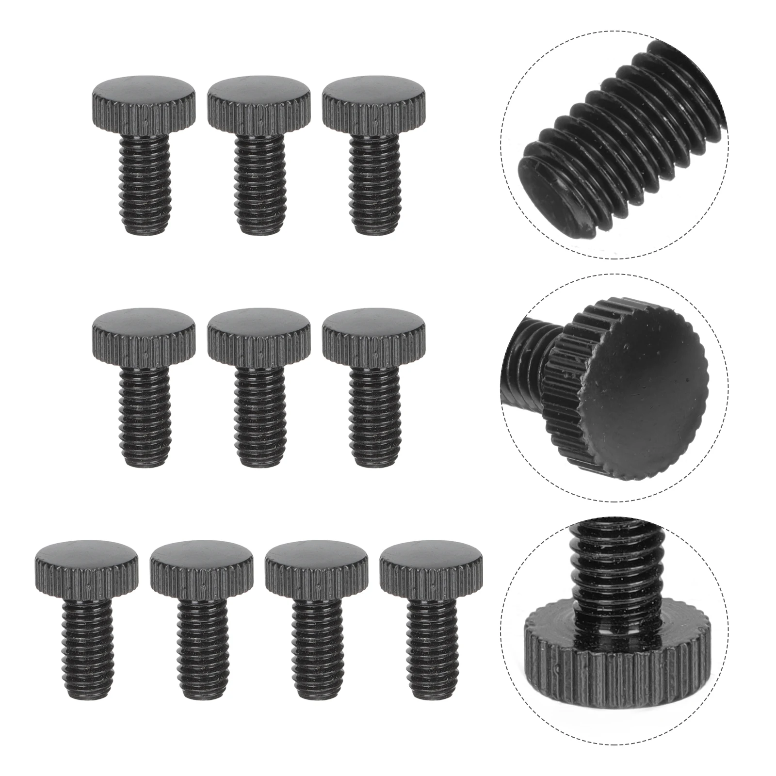 

10 Pcs Bridge Screws Guitar Repair Parts Bass Fixing Metal Block Saddle Accessories