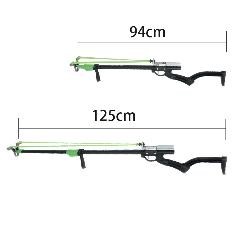 Powerful Metal Slingshot For Adults, Outdoor Hunting Catapult Heavy Duty Slingshot Rifle with 5 Thicken Rubber Bands