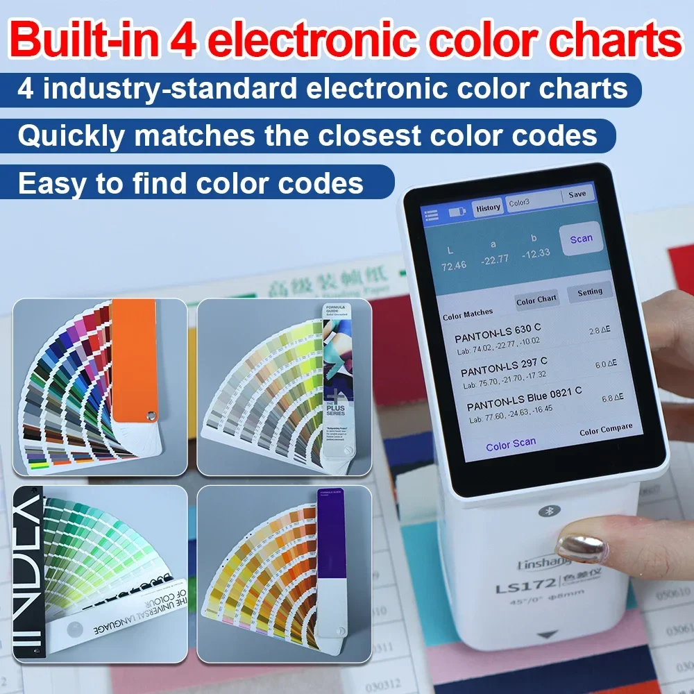 IN STOCK Own Brand LS172 45/0 Paper Ink Skin Color Meter Digital Pantone Colorimeter With Cie Lab Measurement
