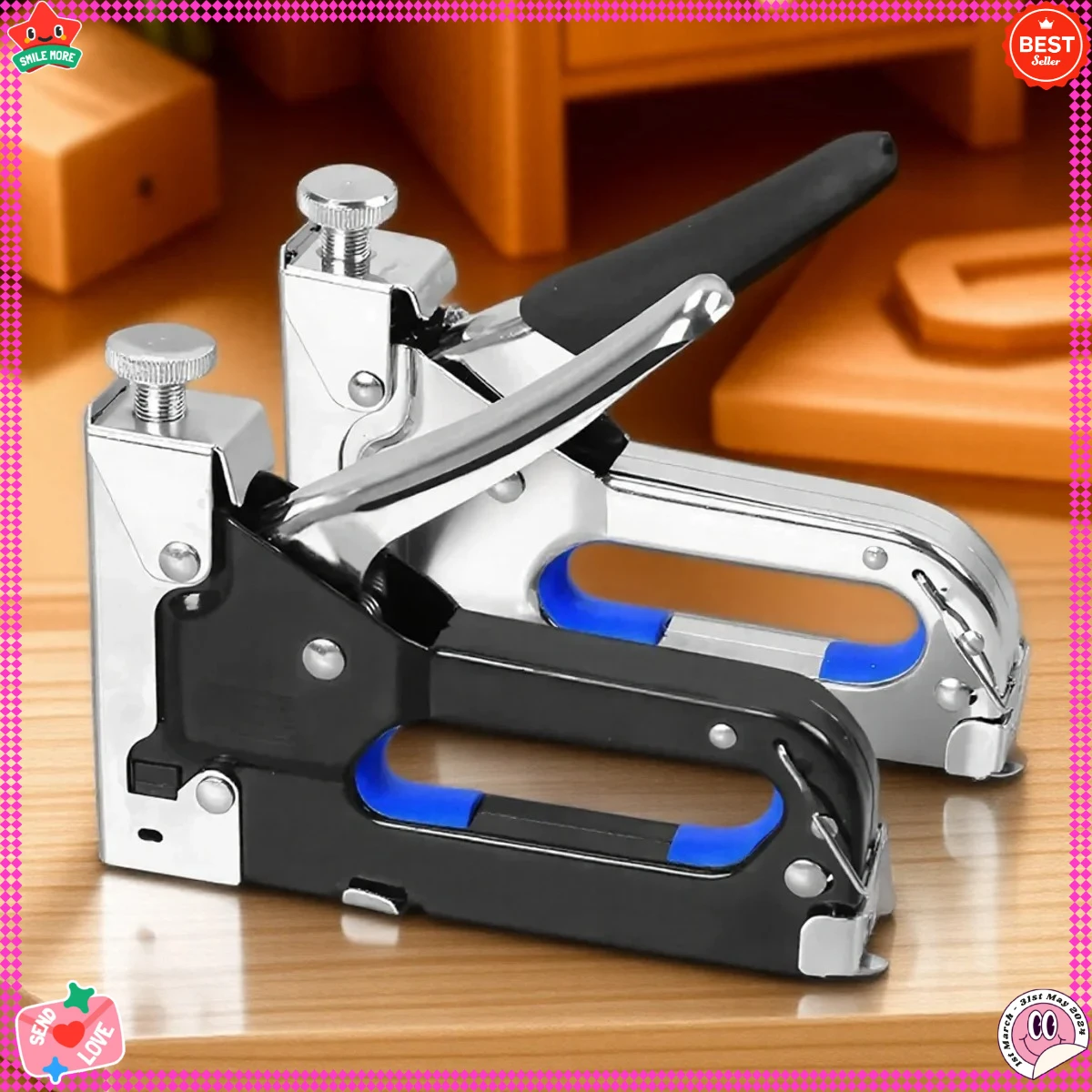 Многофункциональный набор ручных степлеров 3-в-1, ручной инструмент для степлера, высокоточный степлер для крепления дерева, ткани и кожи.
