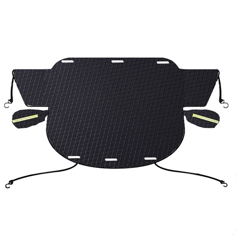 Car Windshield Snow Cover For Ice And Snow,Winter Car Snow Cover With Magnetic Edges And Windproof Webbing Straps Parts