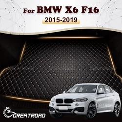 Car trunk mat for BMW X6 F16 2015 2016 2017 2018 2019 Cargo Liner Carpet Interior Parts Accessories Cover