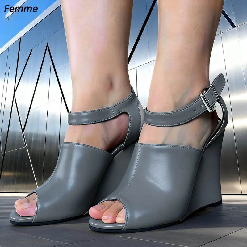 

Handmade Purple Leather Platform Heels with Cut-Out Design and Strappy Details - Women's Fashion Ankle Boots Ladies US Size 5-20