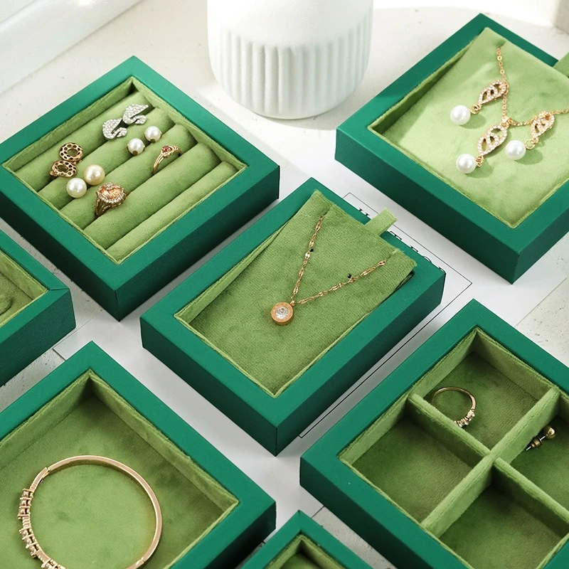 

Jewelry storage tray necklace earrings ring bracelet display tray jewelry tray velvet jewelry display stand