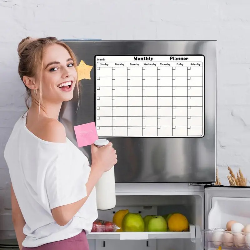 Magnetische Koelkast Kalender Droog Wissen Magnetische Koelkast Whiteboard Droog Wissen Magnetische Koelkast Kalender Droog Wissen Familie Schema