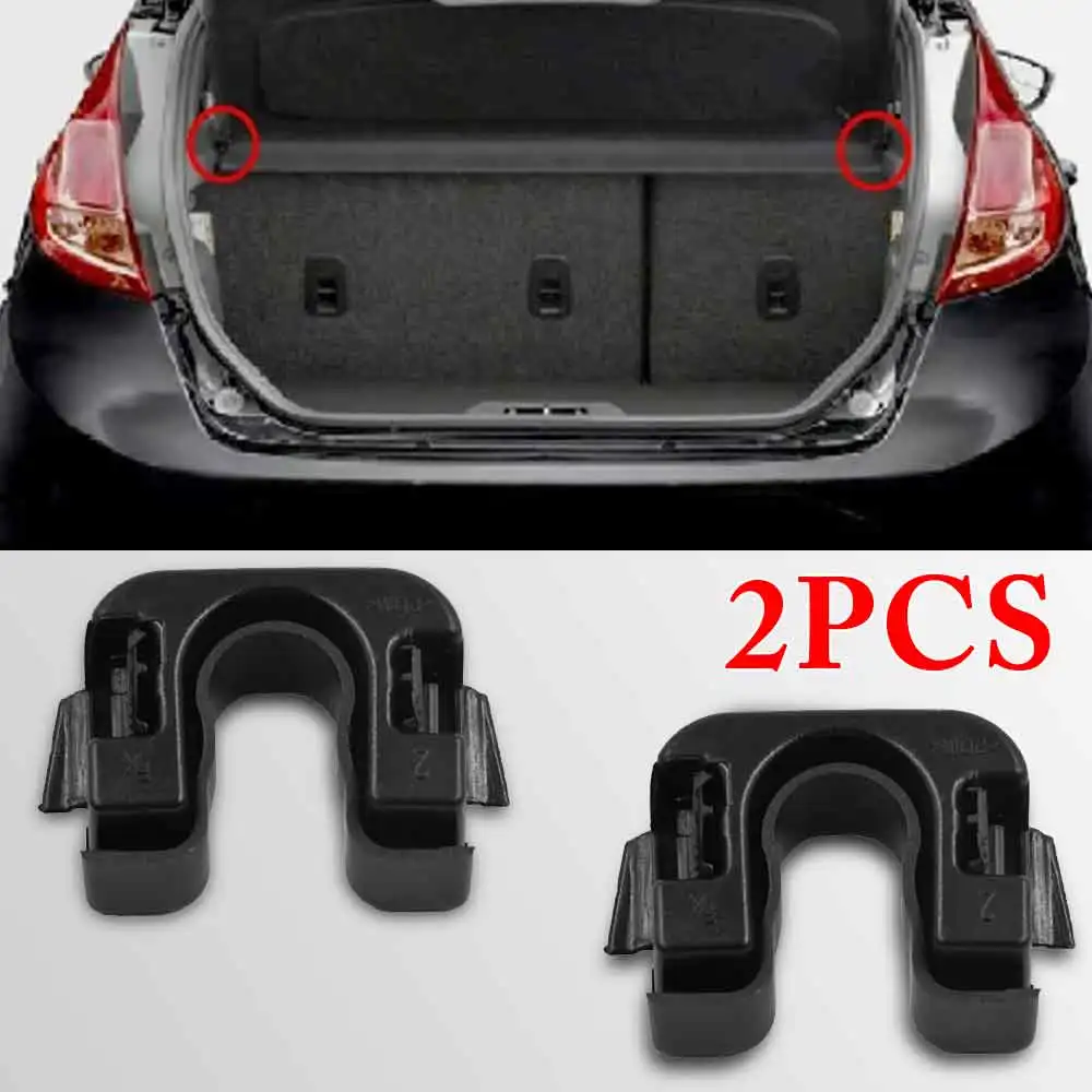 2pcs/Set Rear Parcel Shelf Hook Clips Boot Trunk Cover For Ford Fiesta Focus B-MAX C-MAX Mondeo Nissan Qashqai J10 8A6146698AA