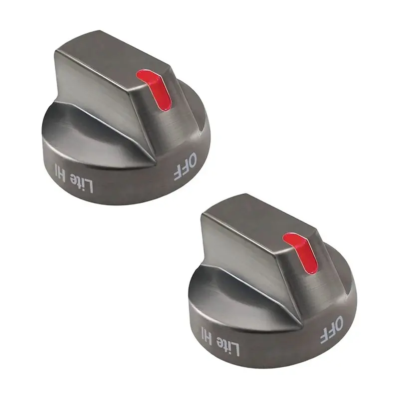 A02F-DG64-00473B Stainless Knobs Replacement Stove Gas Range Knobs For NX58M6850SG,NX58J5600SG,NX58J7750SG