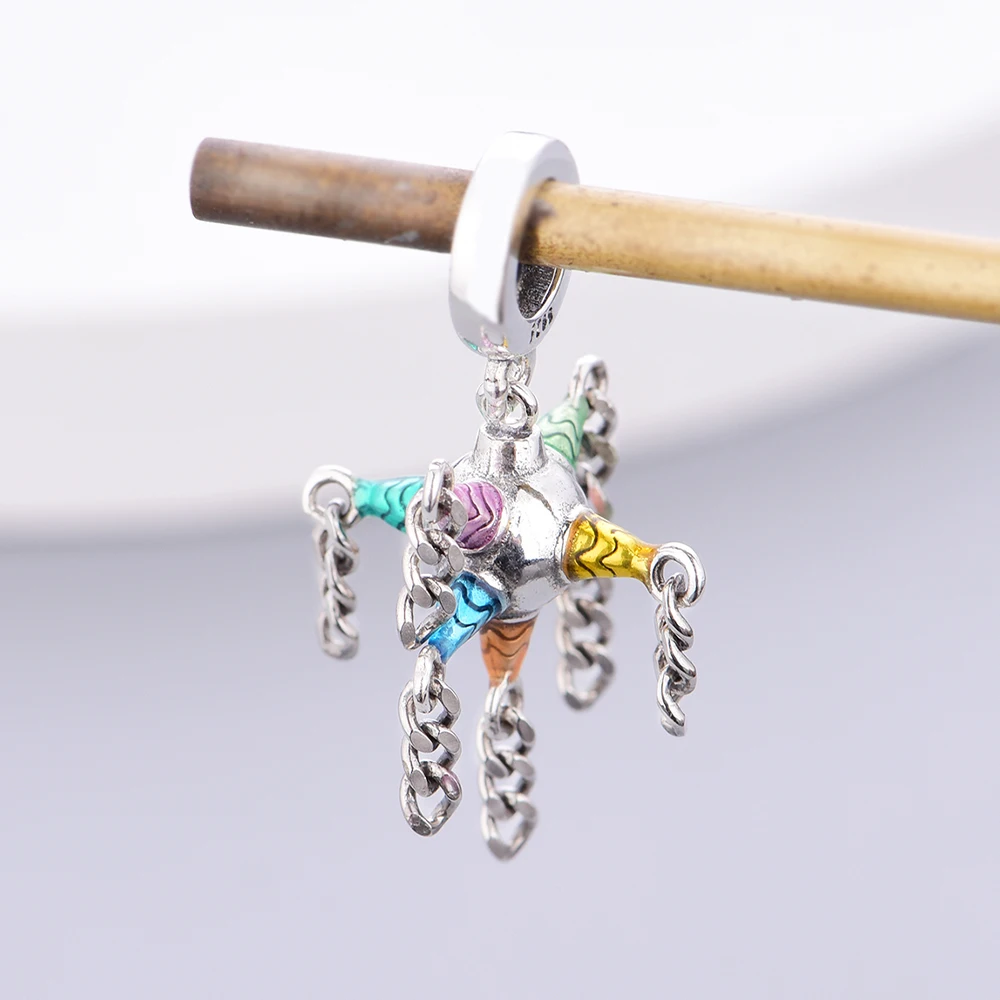 FC Jewelry Fit Original Charm Bracelet 925 Sterling Silver Amor Mexicano Heart Shoe Doll Windmill Bead For Making Women Berloque