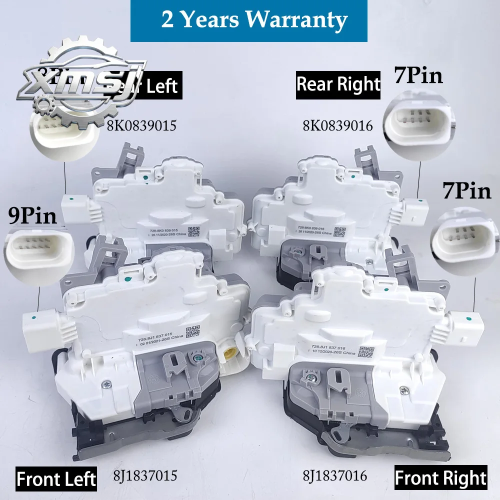 

Actuador de cerradura de puerta 9A 783911601 8K 0839016 A para Touareg Superb A4 Q3 Q7 TTRS Q5 A5 CAYENNE PANAMERA