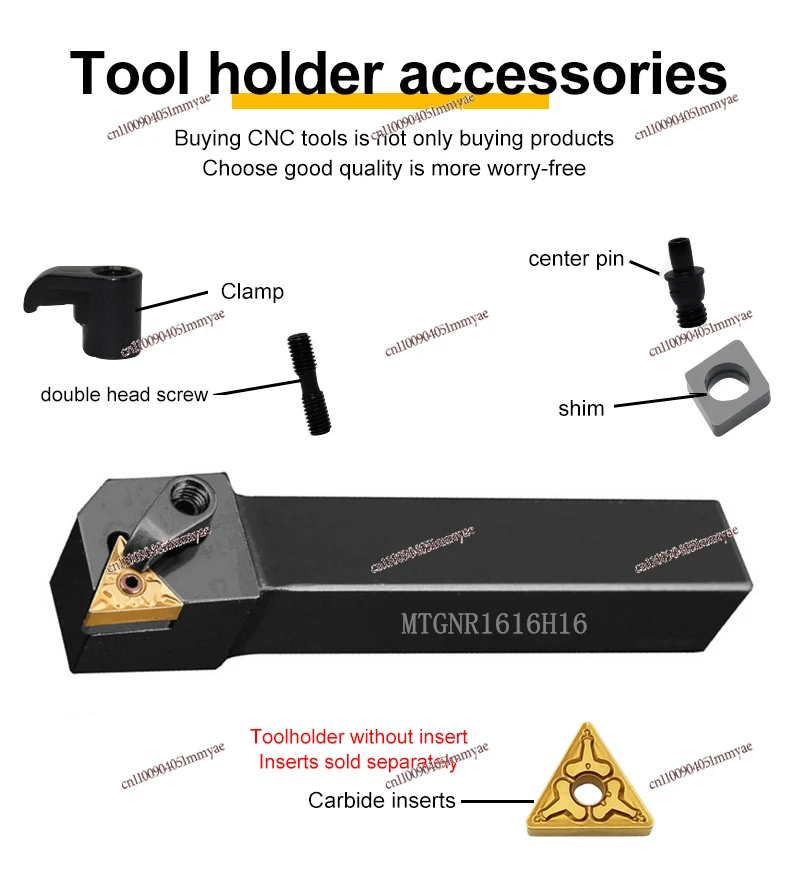 

91° CNC Lathe Tool MTGNR/L 3232P16 External Turning Holder for TNMG Insert