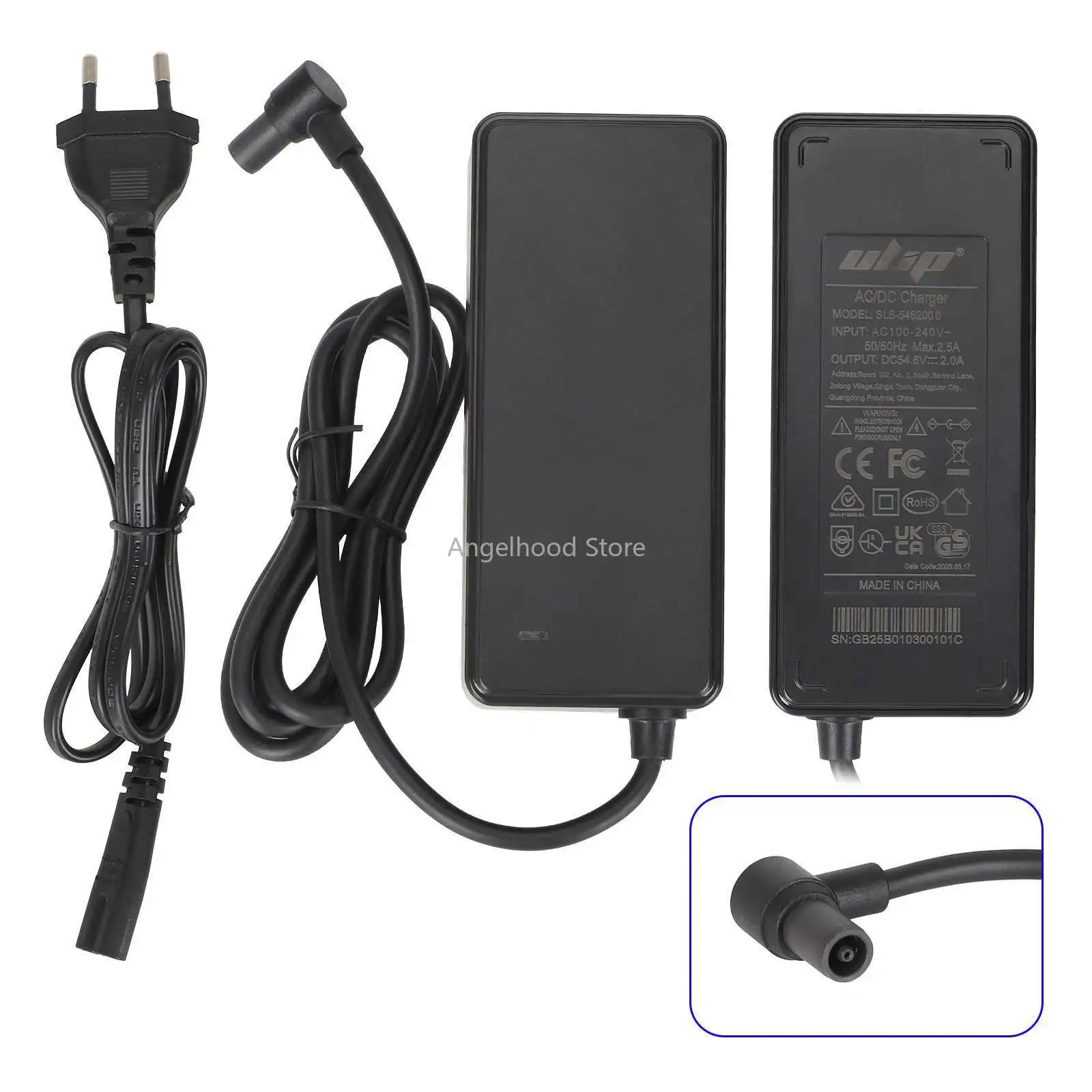 

54,6V2A Зарядное устройство для электрического скутера для Xiaomi 4pro 2-го поколения 4, Ultra, зарядное устройство для электрического скутера, запасные части, вилка европейского стандарта