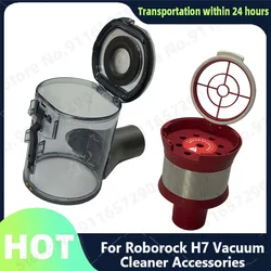 Roborock-repuestos originales para aspiradora, caja de polvo con cubo de basura, módulo de montaje ciclónico, accesorios rojos, Mace Plus, H7