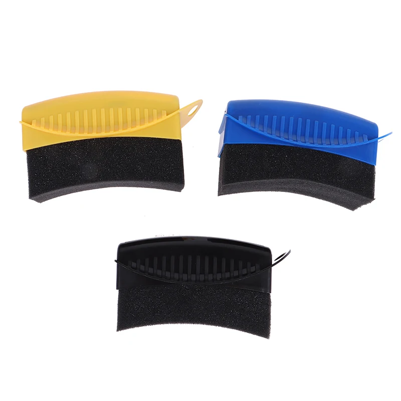 Car Wheel Polishing Waxing Sponge Brush With Cover ABS Washing Cleaning Tire Contour Dressing Applicator Pads Detail Accessories