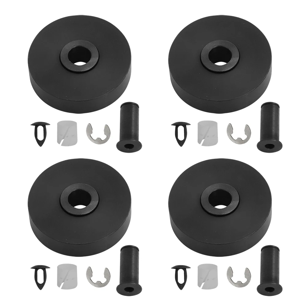 Car Accessories 4 Pcs Set Wheel Kit Rotating Elevator Rolling Jack/Roller Bridge Wheel Kit #SB700005