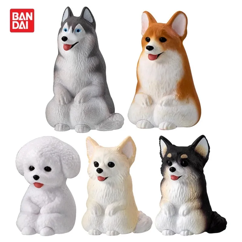 

Bandai Original 5Pcs Gashapon まちぼうけ Dog 3 Toys For Kids Gift Collectible Model Ornaments
