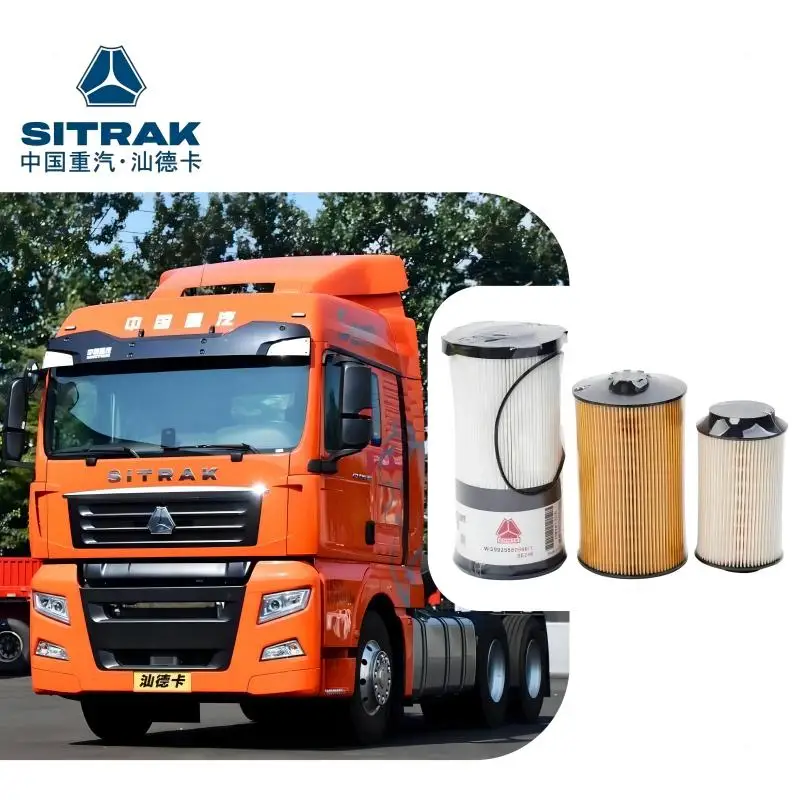 

SITRAK C7H Truck Original Quality Engine Maintenance Parts (A Set: Oil Filter x1 Diesel Filter x1 Fuel Filter x1)