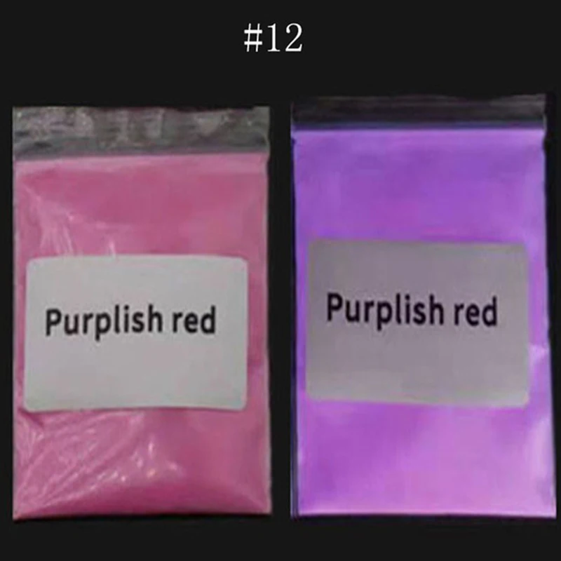 50G Halloween  Luminous Phosphor Nail Glitter Powder Glow-In -Dark Epoxy Resin Nail Powder Long-Lasting Luminous Nail Dust FD#48