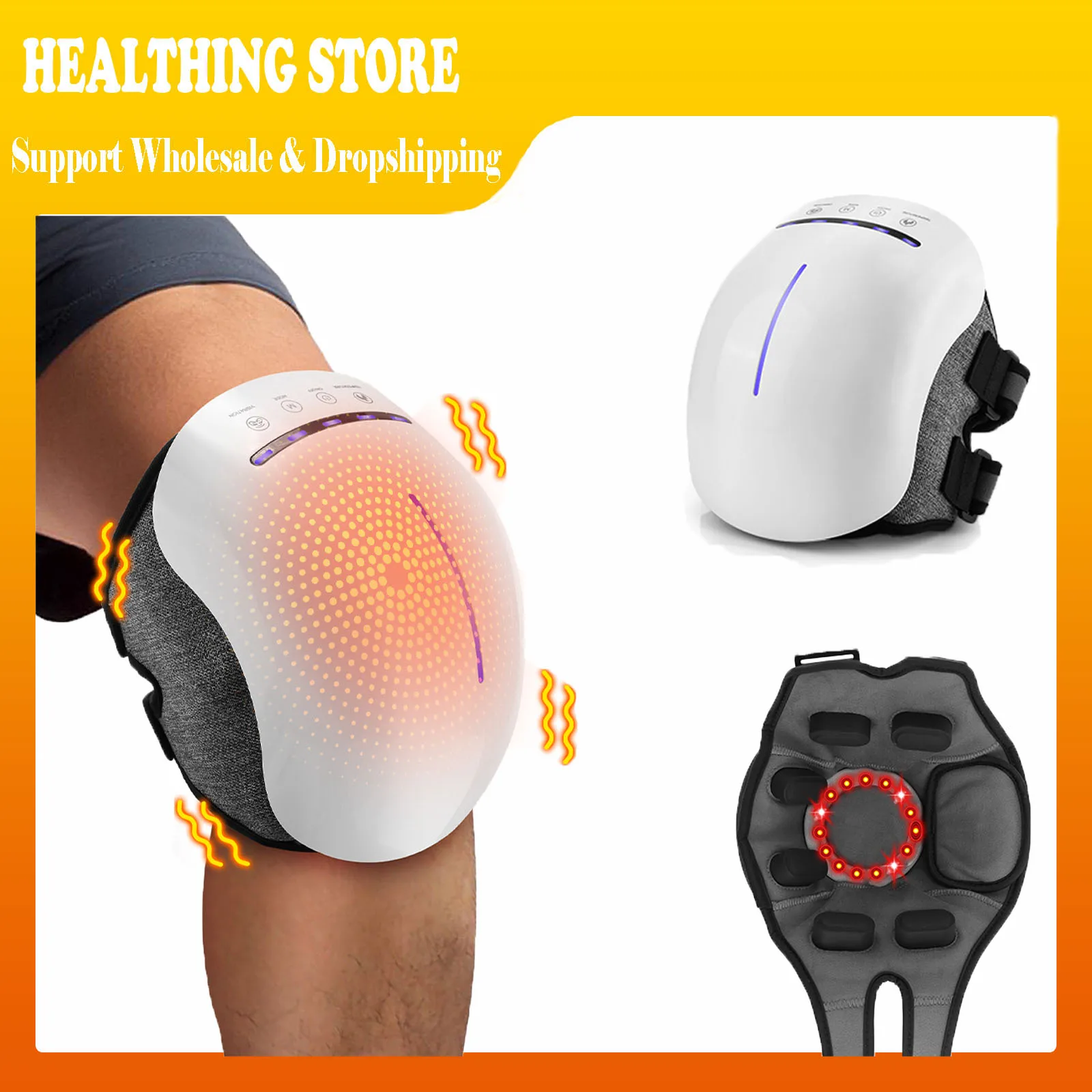 

Беспроводной электрический инфракрасный массажер с подогревом 3-в-1 Регулируемый плечевой коленный бандаж Устройство синхронизации Светодиодный экран Релаксация