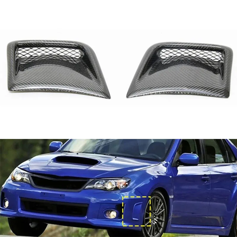 

For Subaru Impreza WRX10 2010-2013 Replacement Engine Hood Fender Outlet Cover Front Bumper Air Vent Trim