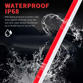 180公分/240公分汽車引擎蓋LED日間行車燈條防水柔性汽車裝飾氣氛燈 8 最佳銷售 起亞Ceed的汽車造型 - №5