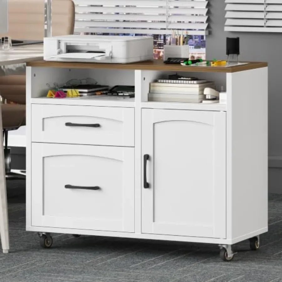 Lateral File Cabinet 2 Drawers, Filing Cabinets for Home Office
