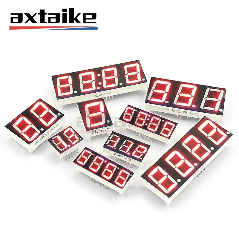 5PCS 0.28 0.36 0.4 0.56 Inch Digital Tube Common Anode Common Cathode Red 1 2 3 4 Bit Digital Tube Red LED Display 7 Segment