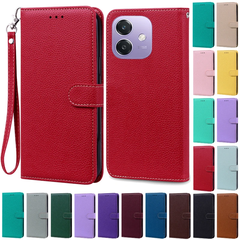 For OPPO A40 Case Flip Leather Wallet Covers For OPPO A40 Case Soft Silicone Book Cover For OPPO A 40 A40M Case Coque Fundas