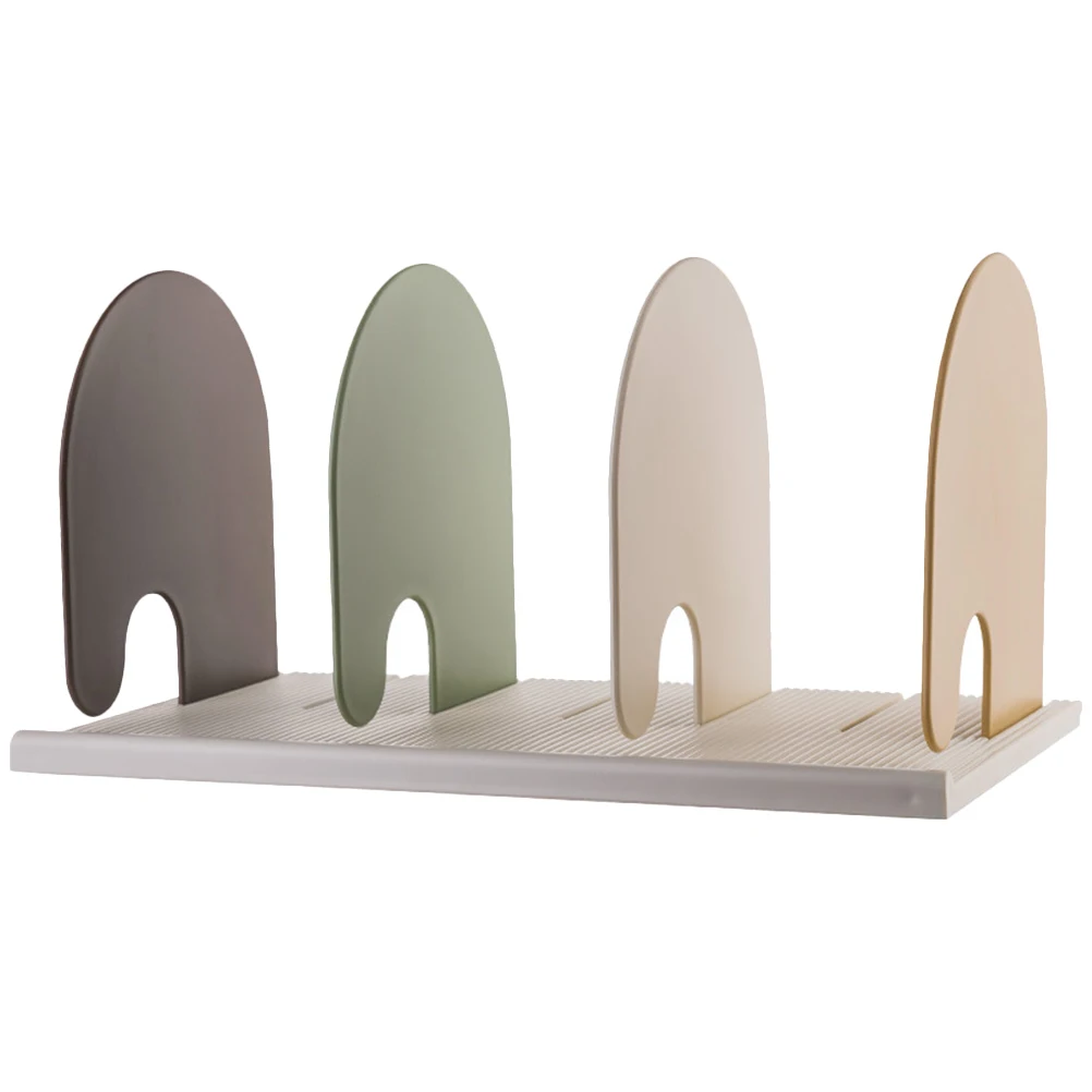 

Multifunctional Book Organizer Rack Vertical Bookshelf Accessories Plastic Bookend For Office Home Study Binder Organizer Space