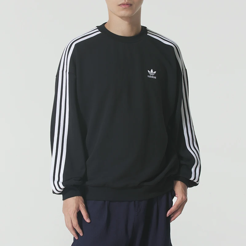 Adidas Sweatshirt Men's Sports Casual Wear Running Training Breathable Comfortable Loose Round Neck Pullover Jn9786