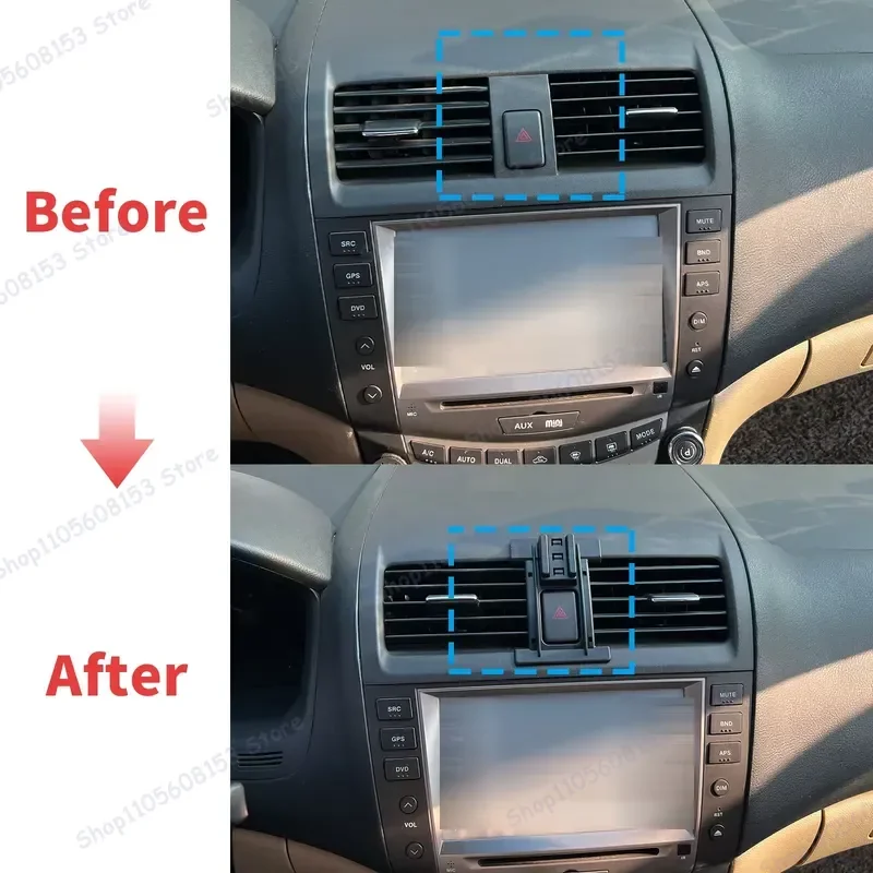 For Honda Accord MK7 2004 2005 2006 2007 Car Phone Holder GPS Mount Navigation Stand Adjustable Auto Accessory Dashboard
