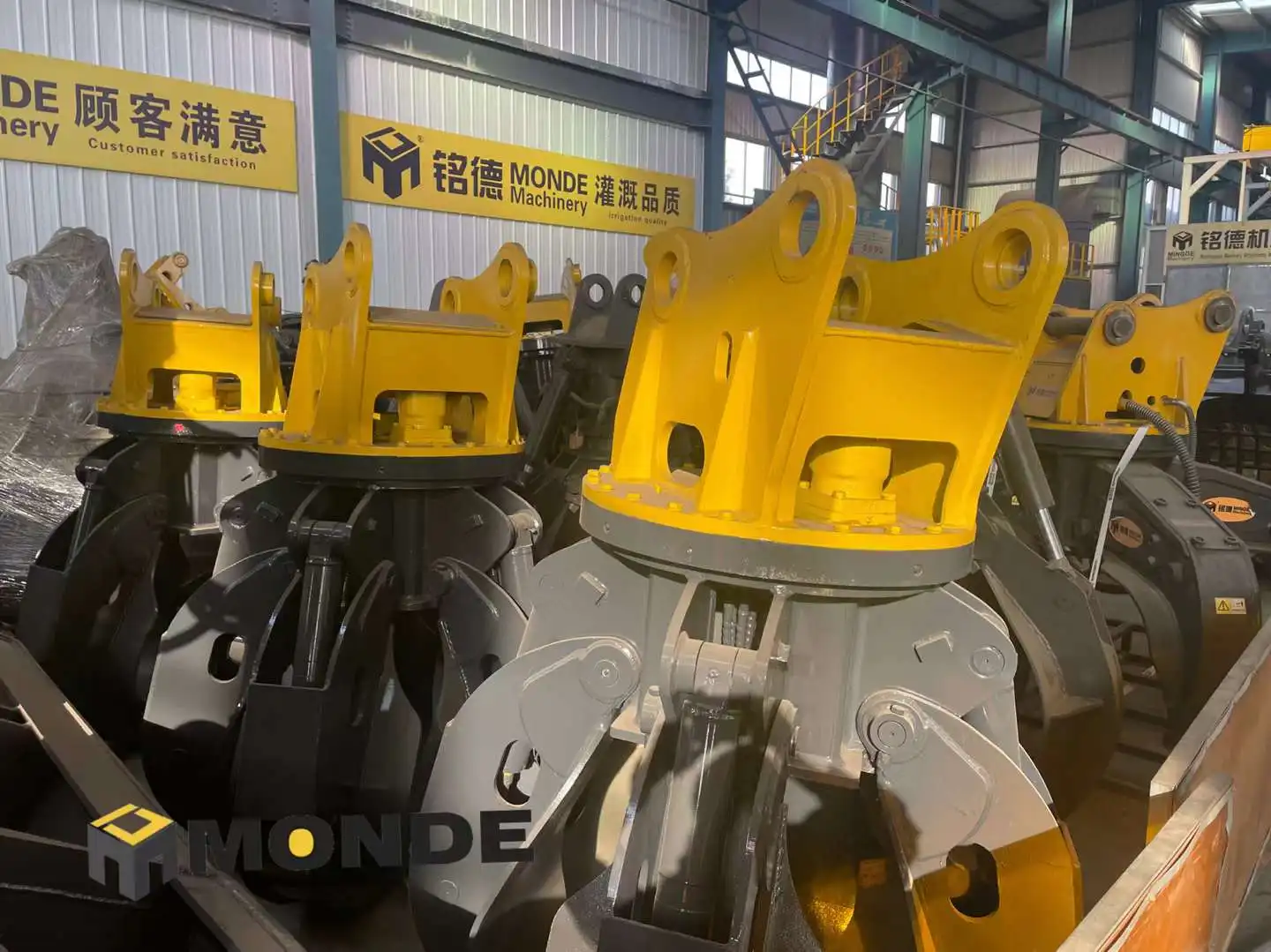 Rotation Orange Peel Grapple Iron Sorting Grapple Scrap Magnet Lotus Shape Grab für Bagger