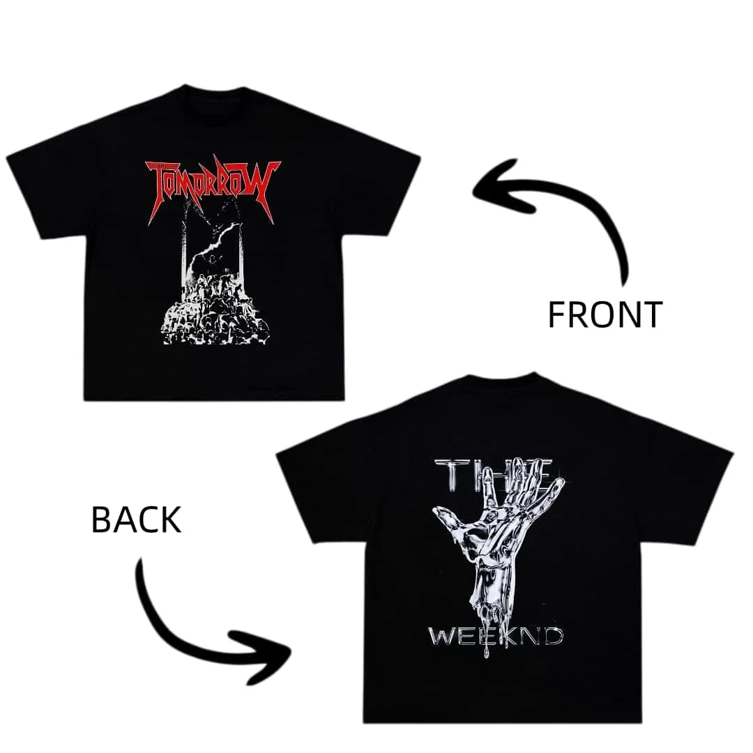 The Weeknd After Hours Til Dawn World Tour Shirt 2026 Tomorrow’s Ghost T-shirt Unisex Summer Tee Streetwear Y2K 100% Cotton