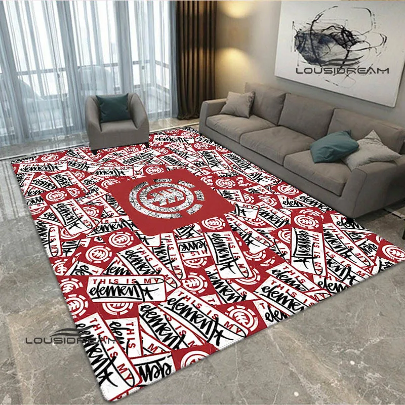 Element skateboard logo printed carpet non-slip carpet bedroom decor outdoor rug Yoga mat bedroom decoration birthday gift