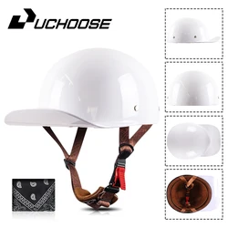 2024 Baseball Cap Helmet Motorcycle Vintage Retro Helmets Summer Open Face Scooter Cruiser Chopper Gangster Universal