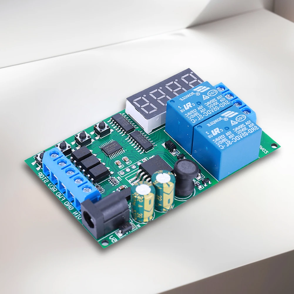 DC 5-24V Cycle Delay Relay Module Multifunction Motor Forward Reverse Controller Forward Reverse Control Limit Start Stop Switch