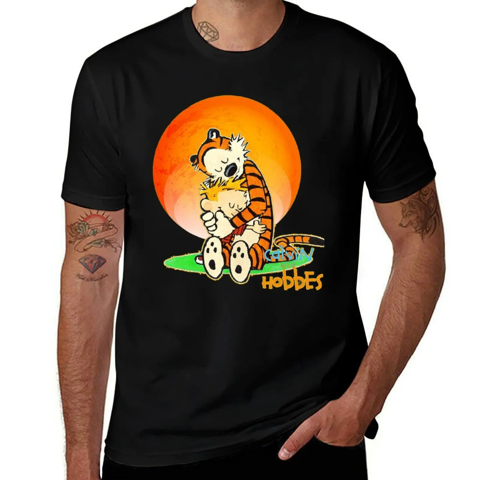 

calvin and hobbes T-Shirt Regular Fit Plain Tee Shirt