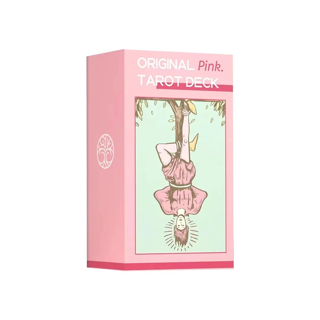 

New Original Pink Tarot Deck Tarot Card 78 Cards Full Color Tarot Deck for Beginners Astrology Oracle Cards Deck