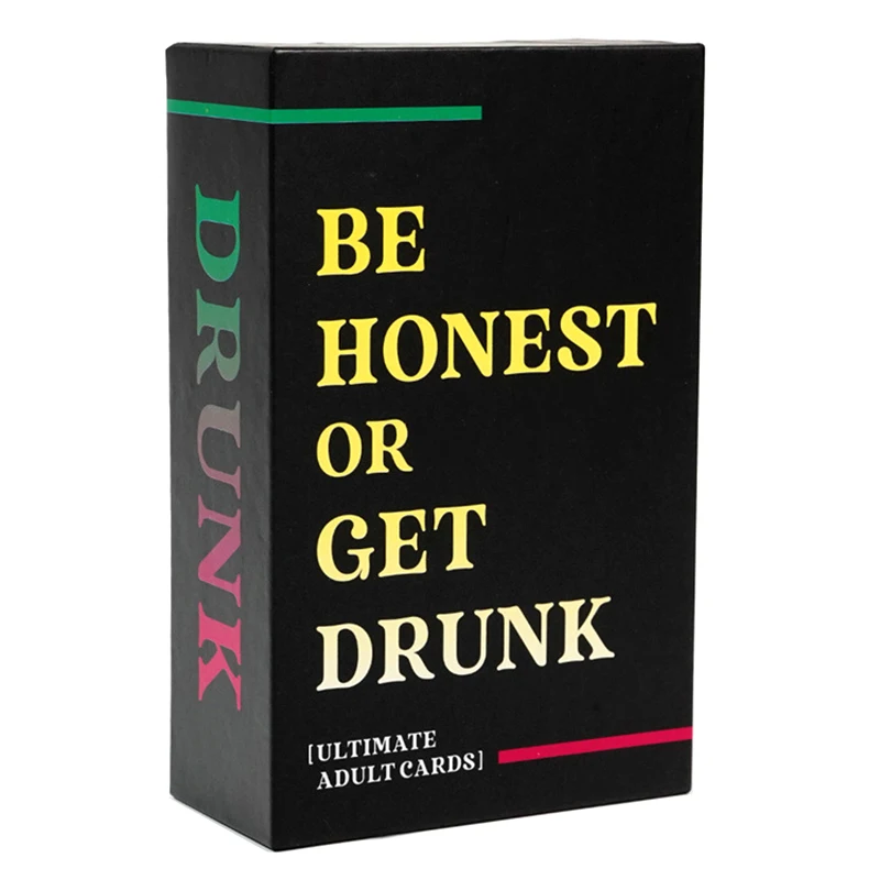 Be Honest Or Get Drunk Gioco di carte Ultimate Gioco di bere per adulti per feste Divertenti sfide impertinenti e dares perfettamente