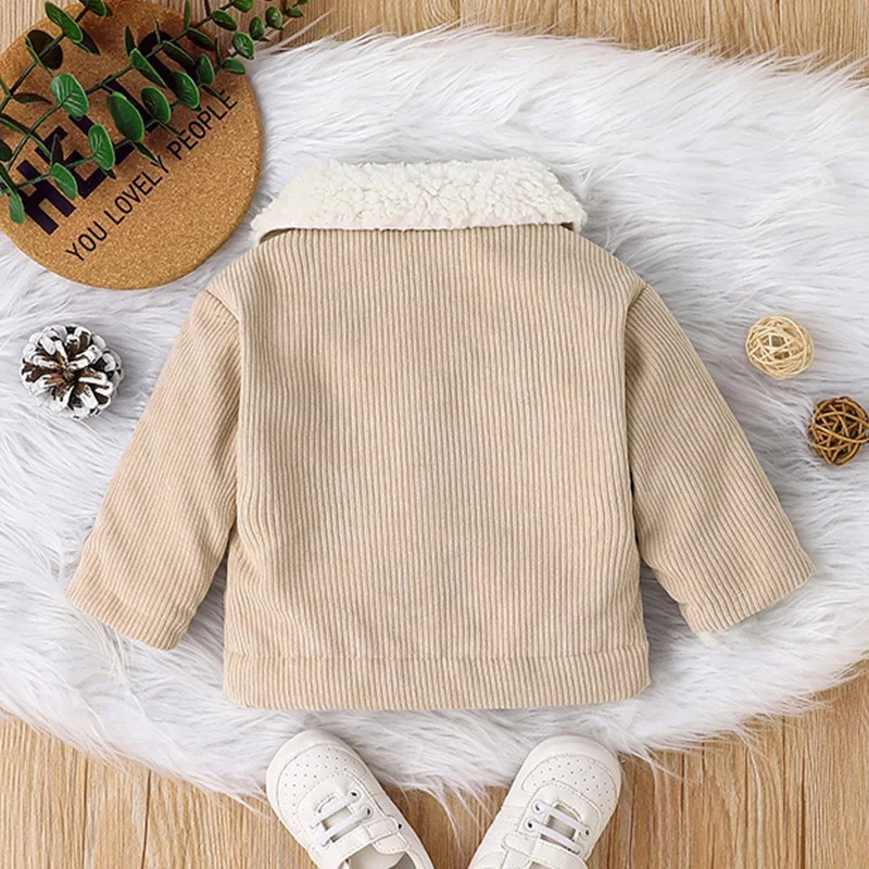 ENYUQI Warm Jacket Outwear For Newborn Baby Boy 0-3 Years old Casual Fashion Winter Cotton Coat Long Sleeve Toddler Kids Clothes