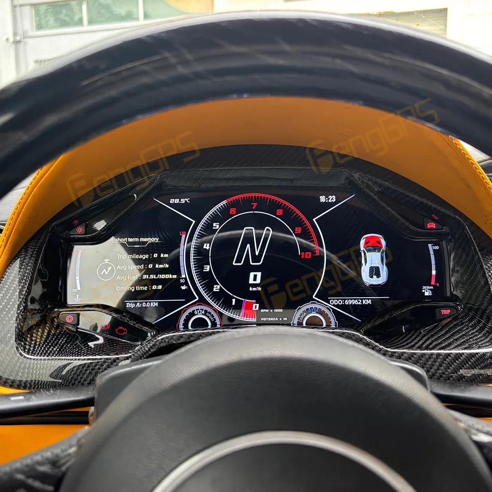 

Car LCD Dashboard For Lamborghini Gallardo 2003-2013 Digital Cluster Instrument Panel Cockpit Multifunctional Speedometer