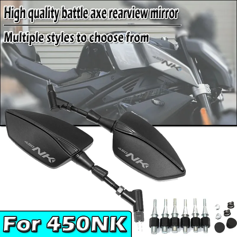 

Universal High Quality Motorcycle Rearview Mirror Logo 450NK for 450NK NK450 CF400-7 2023 2024 2025 2026 20 New Model